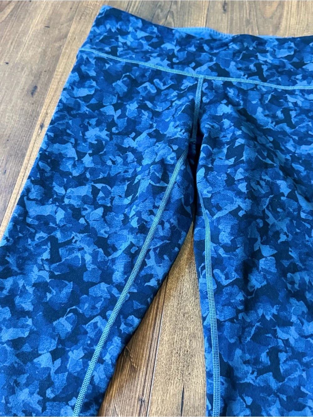 Lululemon Women’s Wunder Under Full On Legging Mystic Jungle Hawk Harbor Blue 6